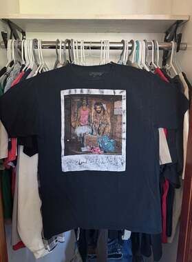 Cheech & Chong Graphic Polaroid Style Black T-Shirt